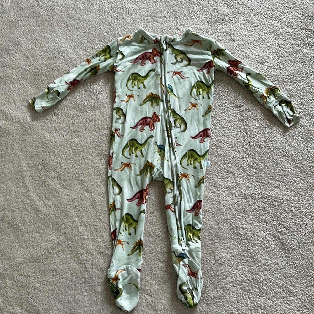 Posh Peanut Dinosaur Footie - Size 6-9 months